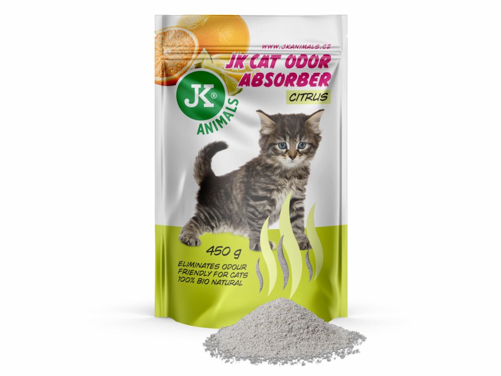 JK Citrus Absorber, szagmegkötő, 450 g – citrus