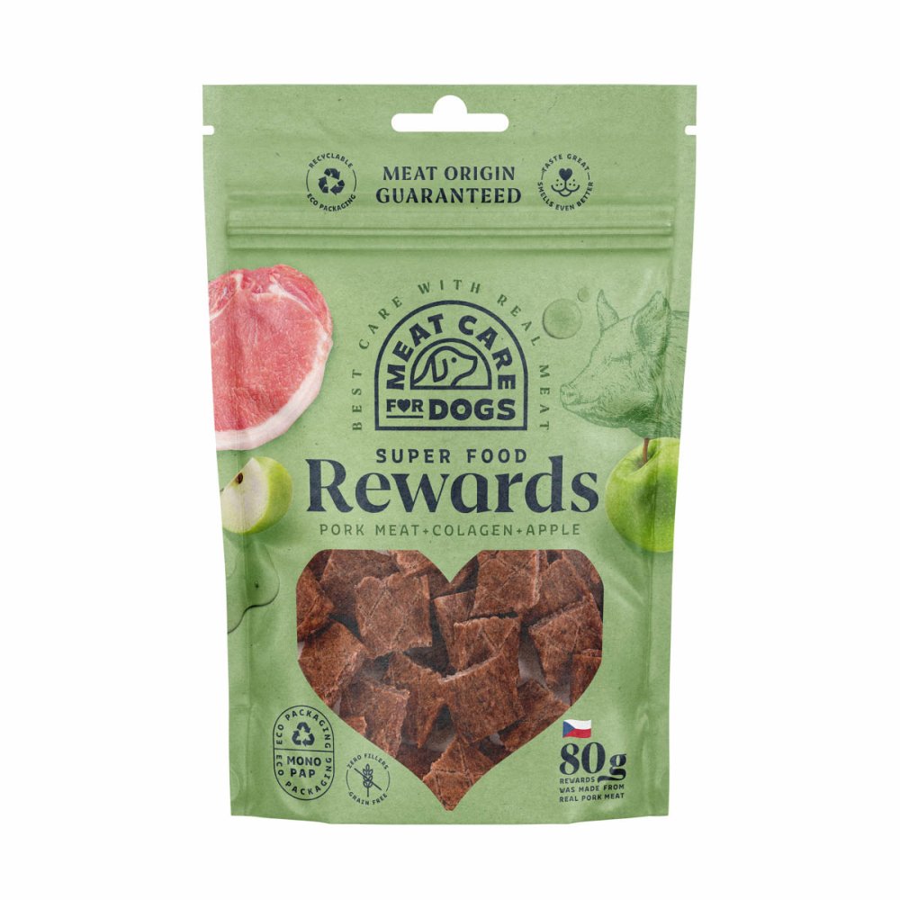 Rewards Dog – bravčová maškrta s kolagénom a jablkom 80 g