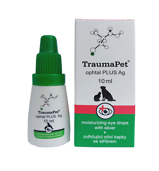 TraumaPet ophtal PLUS Ag — zvlhčujúce očné kvapky